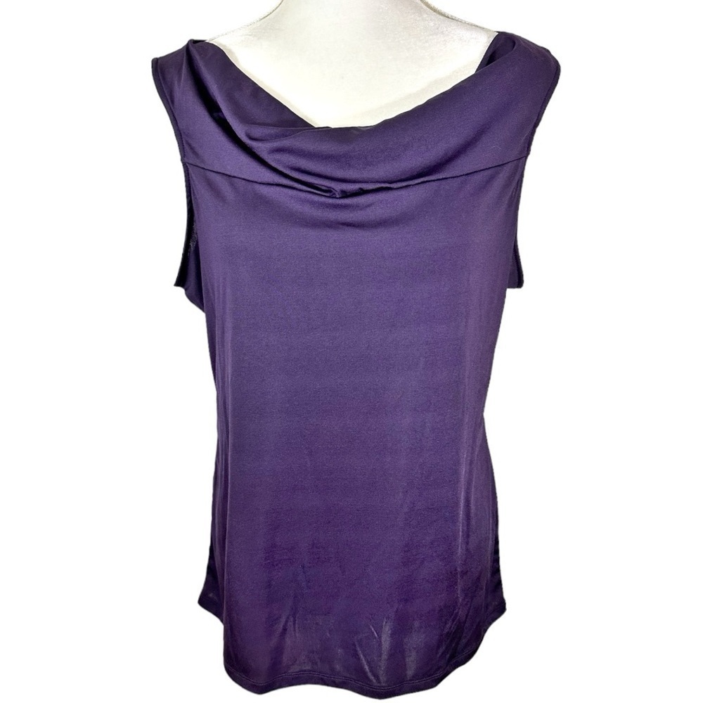 🌸The Limited- Purple Scoop Neck Dressy Tank - Size L